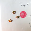 Small Flower pendant in gold stainless steel 1 pc/ pendant diy for jewellery necklace bracelet earrings handicraft