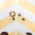 Evil eye in enamels pendant 1 pc - Stainless steel
