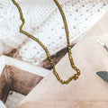 [Ready Necklace] GOLD colour Stainless steel tarnish free necklace 1pc