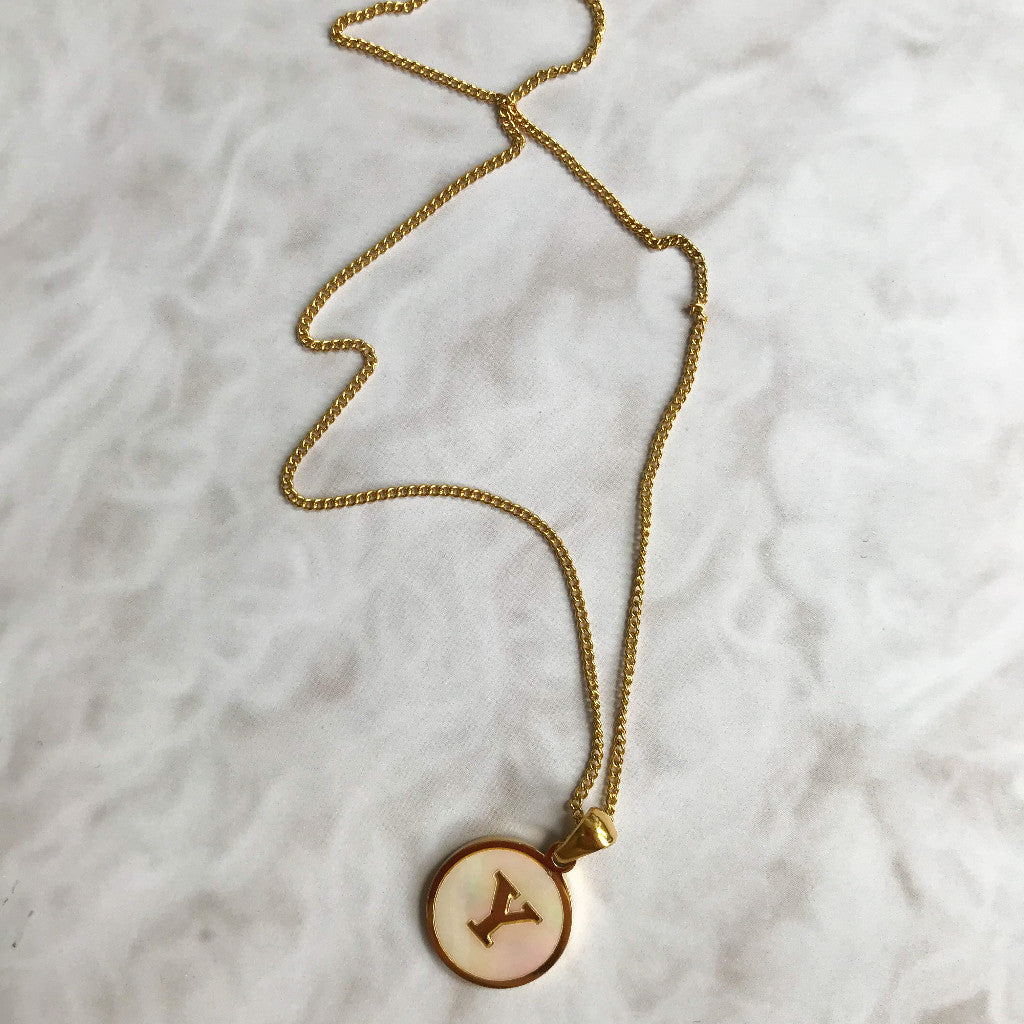 [Ready Necklace] GOLD colour Stainless steel tarnish free necklace 1pc