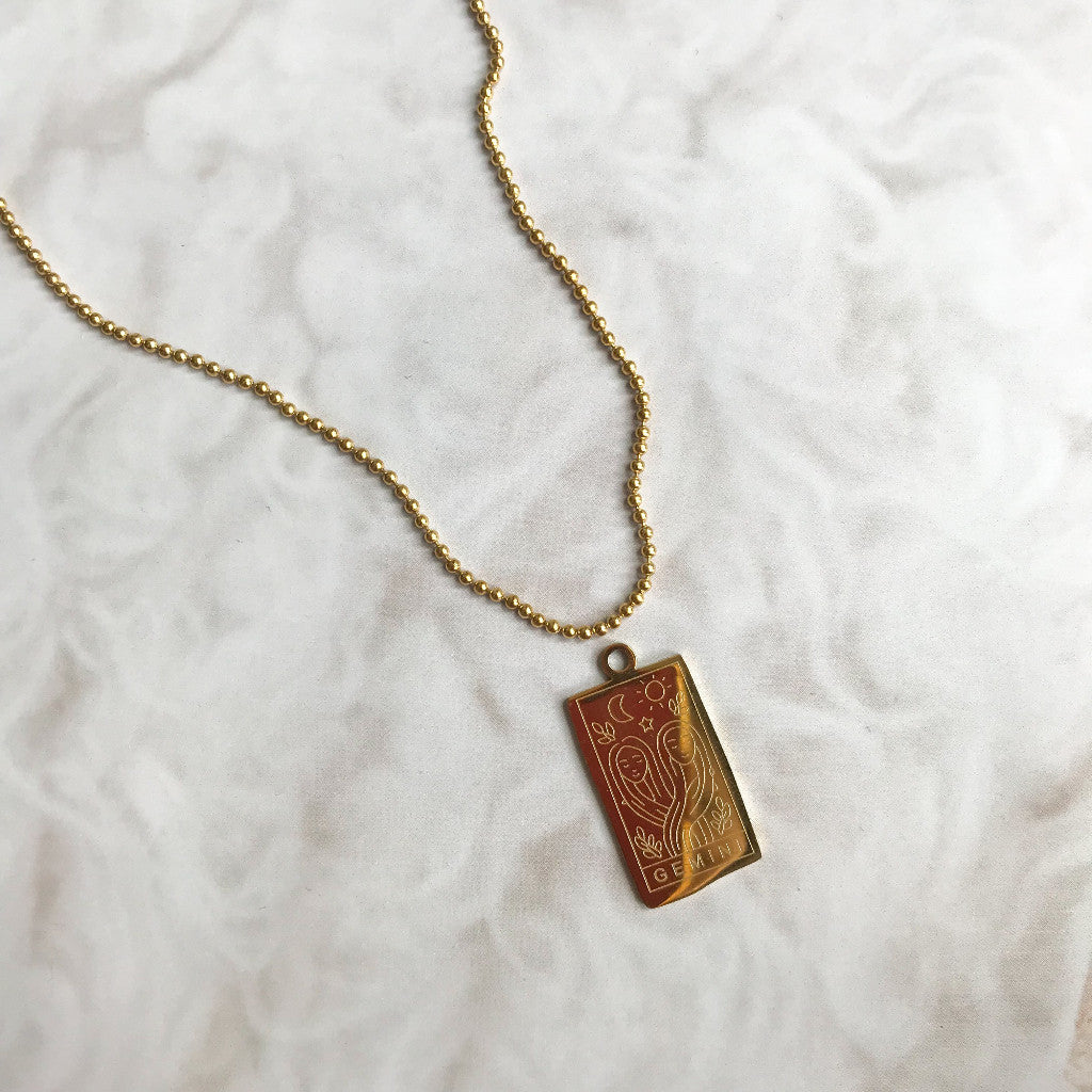 [Ready Necklace] GOLD colour Stainless steel tarnish free necklace 1pc