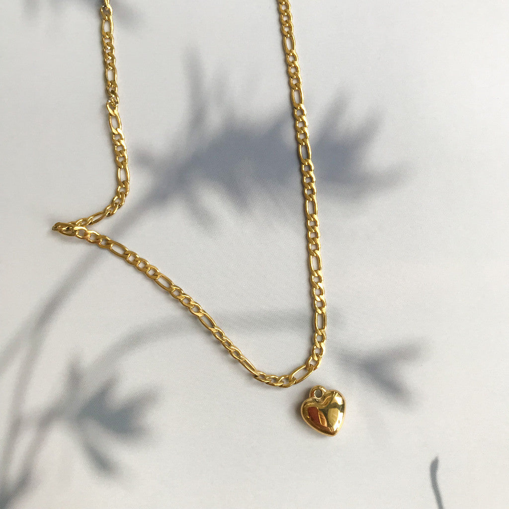 [Ready Necklace] GOLD colour Stainless steel tarnish free necklace 1pc