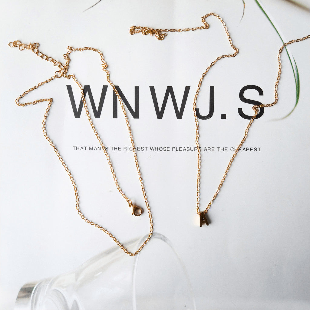 [Ready Necklace] GOLD colour Stainless steel tarnish free necklace 1pc