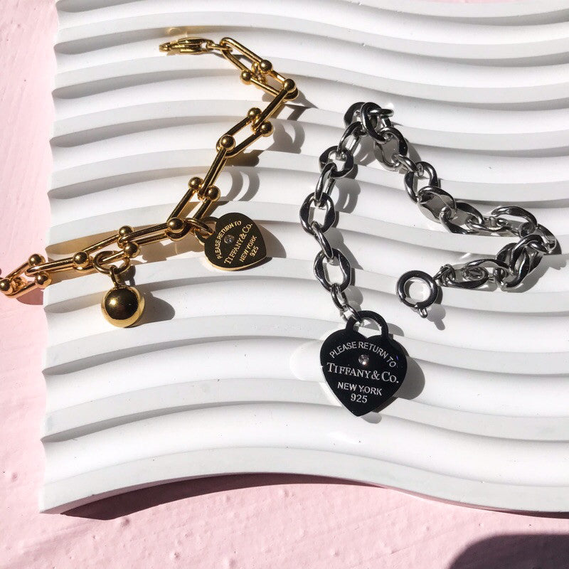 Love locket pendant stainless steel with zirconia stone/ gold love locket lock pendant with diamond
