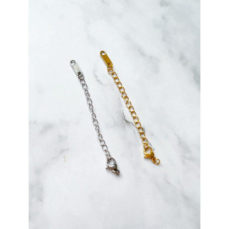 Extender & Lobster Clasp 3 sets / Gold Extension Stainless steel