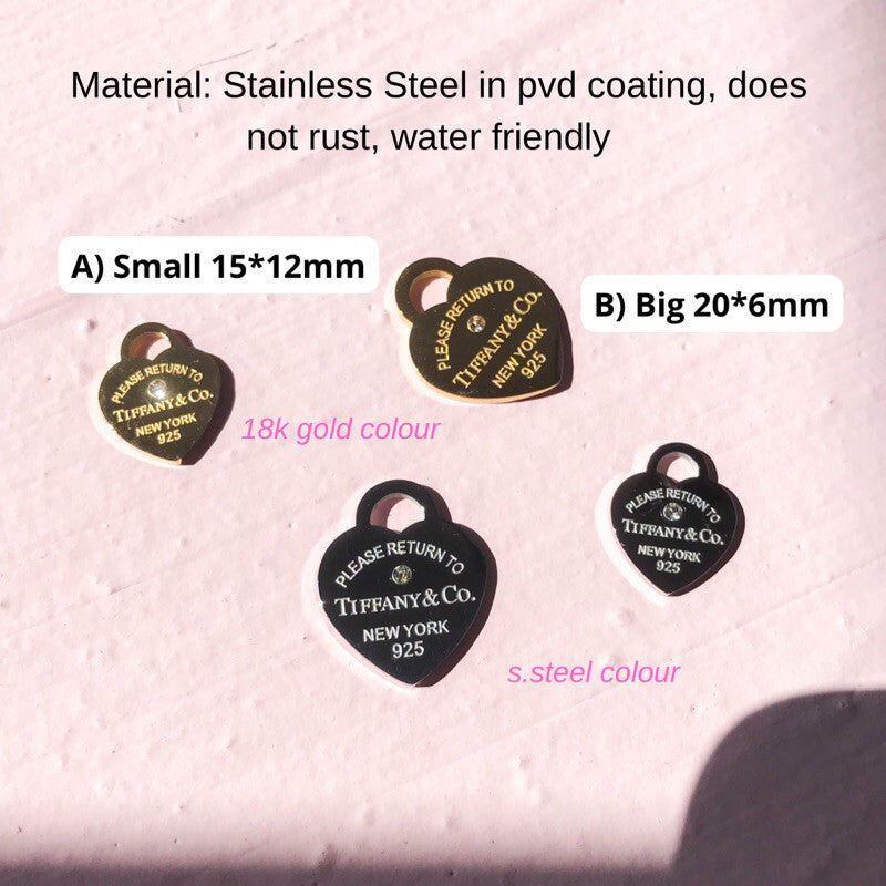 Love locket pendant stainless steel with zirconia stone/ gold love locket lock pendant with diamond