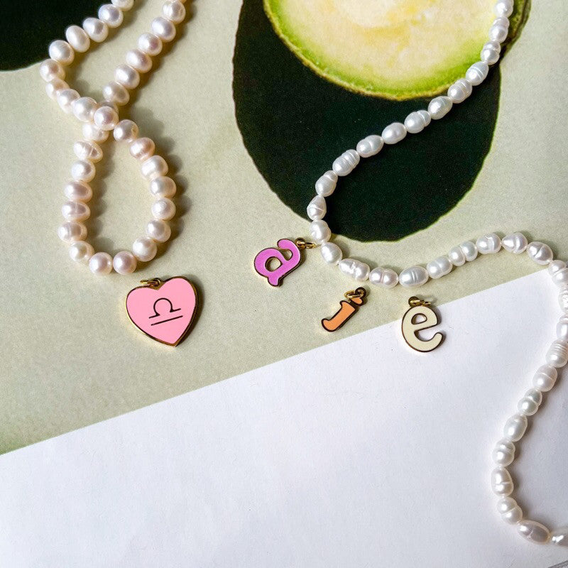 Stainless steel Pink Love Horoscope Sign Pendant 1Pc/ Heart shaped zodiac sign personalised necklace/ lady accessories