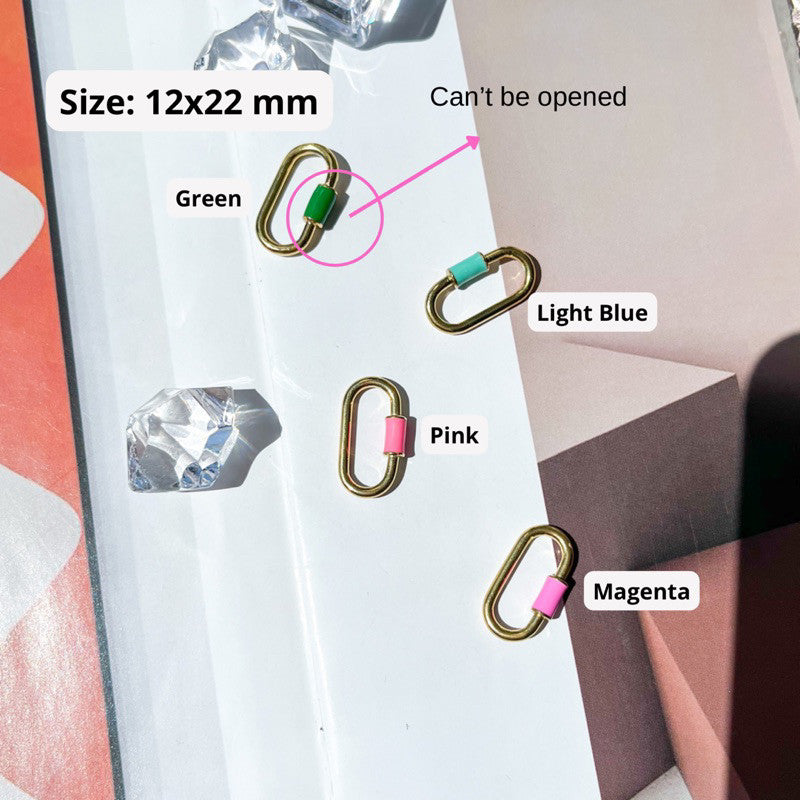 Stainless steel Rectangular pendant colourful charm for jewellery accessories/ gold pendant lock pendant