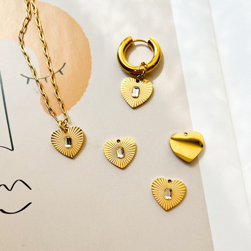 Stainless Steel Love Pendant Series/ heart shaped locket
