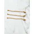 Extender & Lobster Clasp 3 sets / Gold Extension Stainless steel