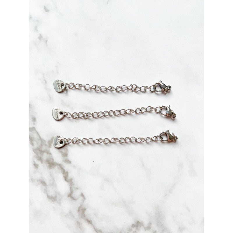 Extender & Lobster Clasp 3 sets / Gold Extension Stainless steel