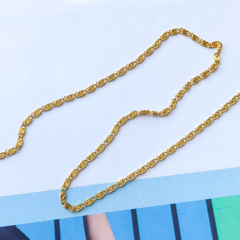 DIY chain: Stainless Steel Rice Beads/Rope/ Mariner Chain 1meter
