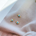 Evil eye double hook stainless steel pendant/ diy accessories for bracelet necklace earrings jewellery