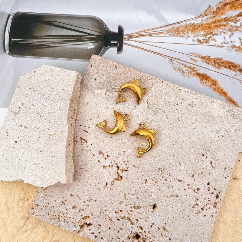 Stainless steel sea beach pendant/ gold starfish shell mermaid tail seahorse pendant for jewellery diy necklace bracelet