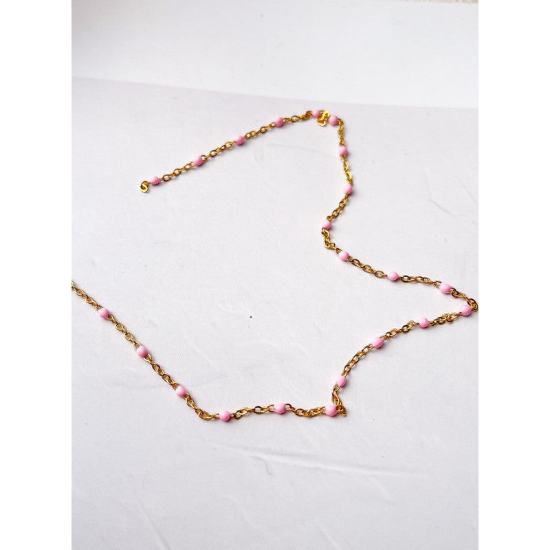 [DIY Chain] Colourful Enamel with Classic cable chain - Stainless steel