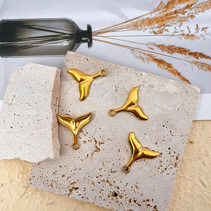 Stainless steel sea beach pendant/ gold starfish shell mermaid tail seahorse pendant for jewellery diy necklace bracelet
