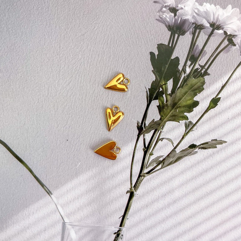 Stainless steel small pendant 1 pc/ love moon rainbow lock key flower aeroplane butterfly shell pendant jewellery