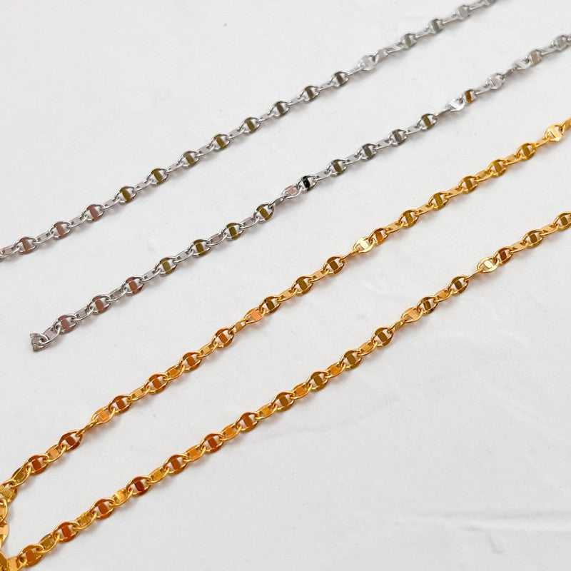 [DIY Chain] Mariner stainless steel curb chain 1 meter for diy jewellery