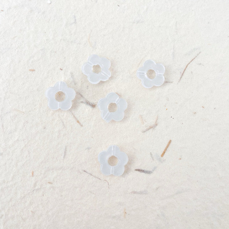 Arcylic flower pendant beads 10pcs per pack/ Colourful flower for diy jewellery
