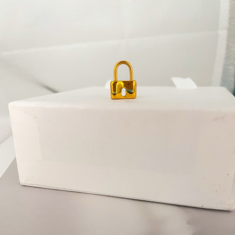 Lock and key pendant - Stainless steel