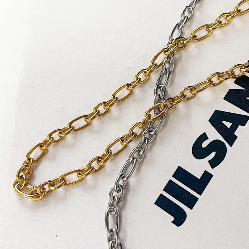 [DIY Chain] Stainless steel thick Elongated 3 oval chain for diy/ gold chain
