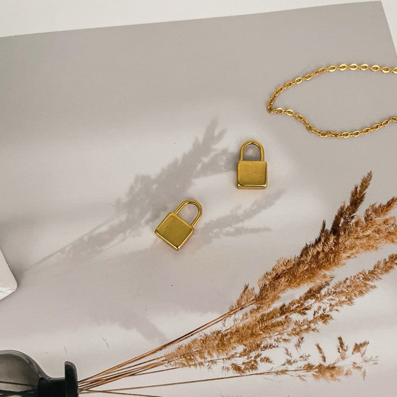 Lock and key pendant - Stainless steel