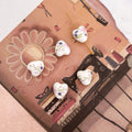 Porcelain love pendant/ porcelain teapot and cup pendant/ diy jewellery necklace pendant