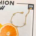 Stainless steel Emerald Green tennis cuban bracelet 1 pc/ lady accessories gold bracelet gelang tangan emas jewellery