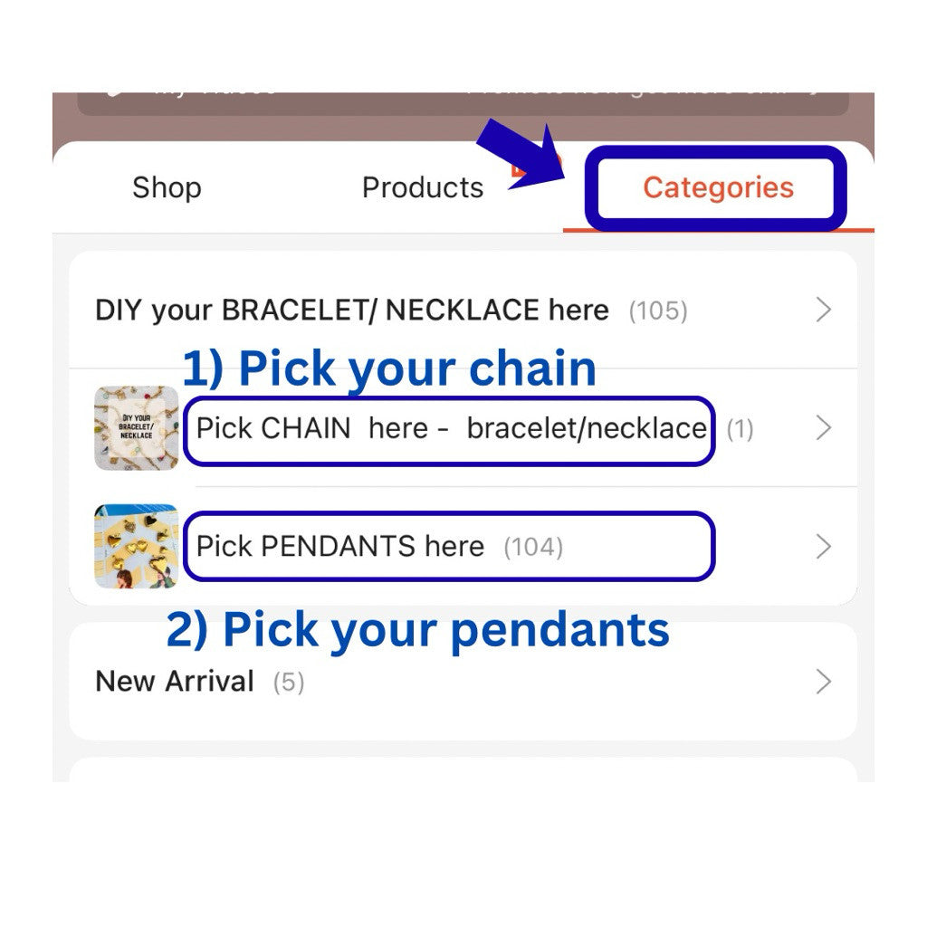 DIY YOUR BRACELET/ NECKLACE here - Anna jewellery handicraft customisation