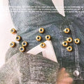 Pndora Stopper position fixing beads stainless steel gold/ spacer for snake chain jewellery accessories and charm
