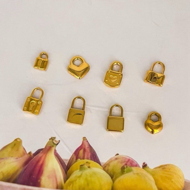 Lock and key pendant - Stainless steel