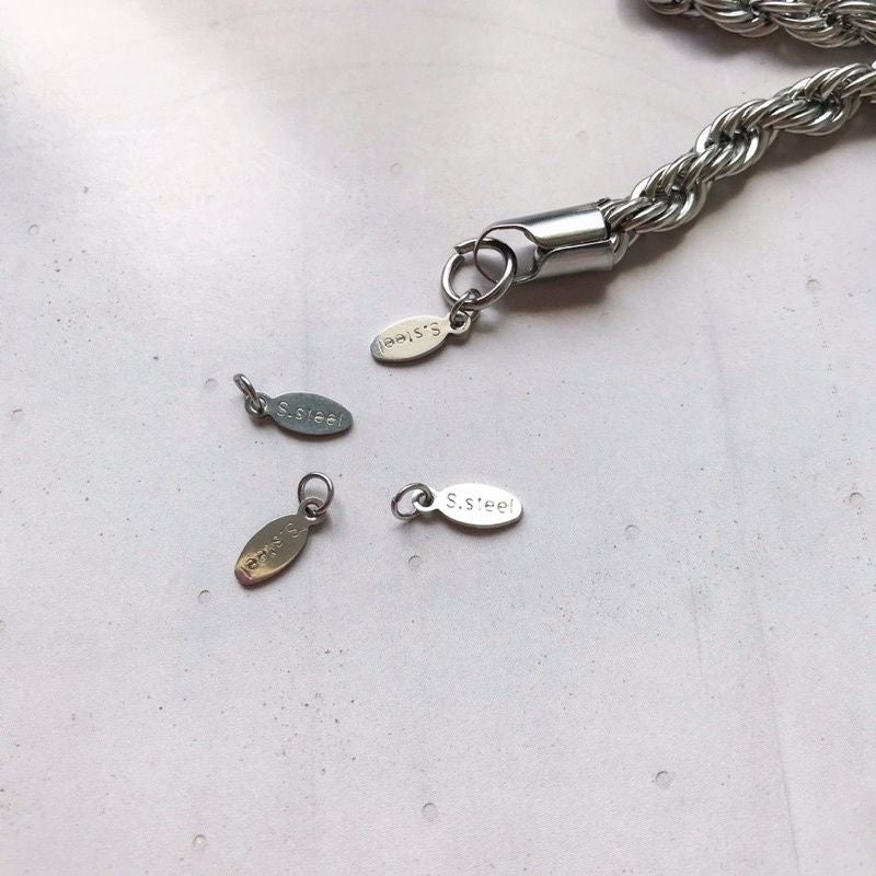 Ending tag 1pc - Stainless steel (PVD coating)