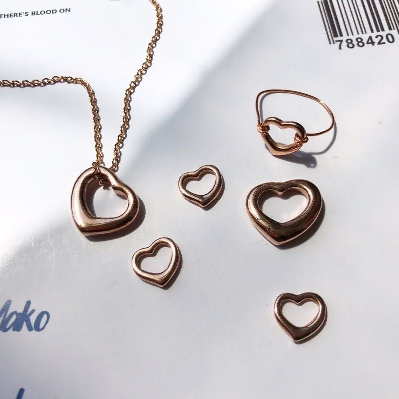 Love Shape Pendant  - Stainless Steel