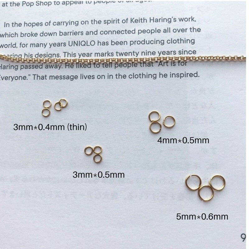 Jumpring  - Gold Filled/ Stainless Steel (PVD gold coating)