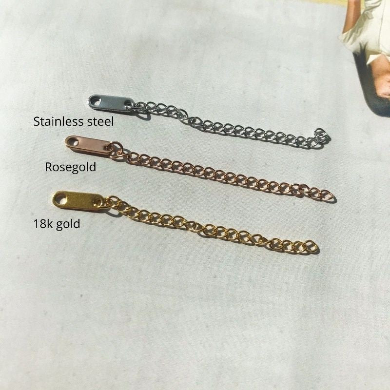 Extension with tag 1pc - Stainless Steel extender