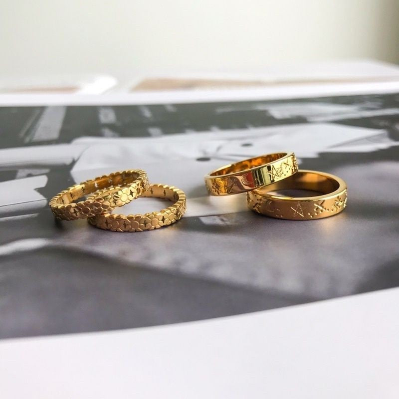 Love Ring Star 1pcs - Stainless steel