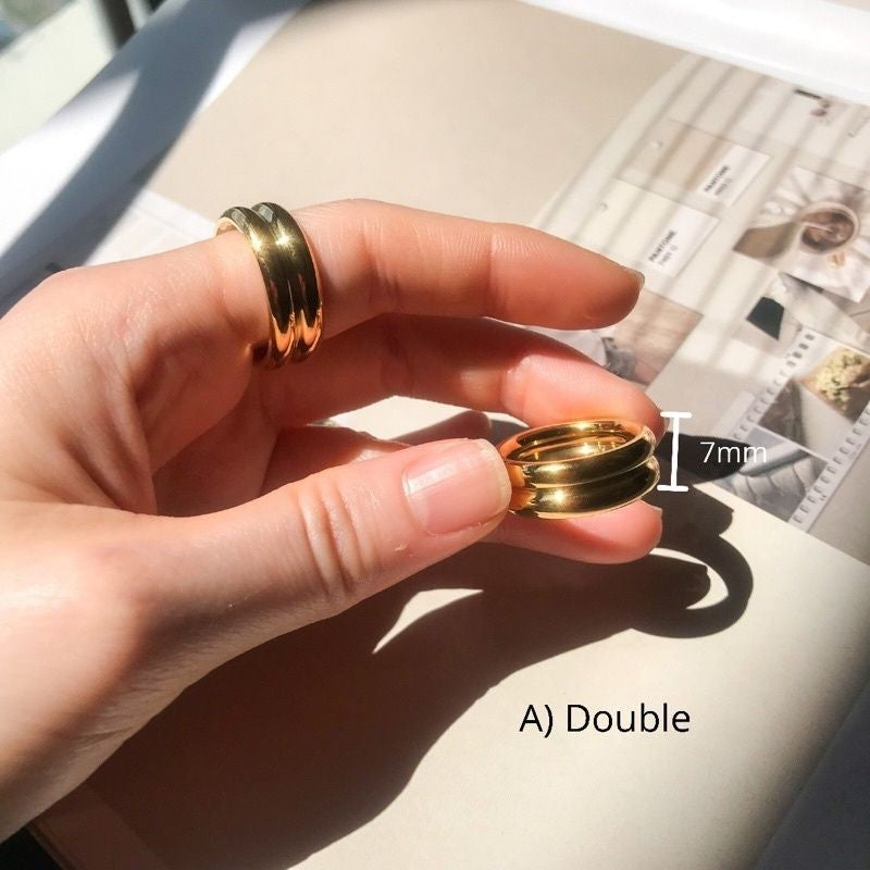 Thick Ring 1pcs - Stainless steel