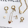 Flower charms 1pc - Made from natural shell