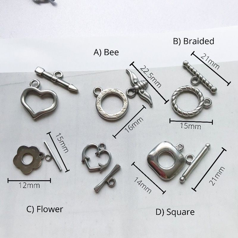 OT Toggle ending 1 pc - Stainless Steel (PVD Coating)