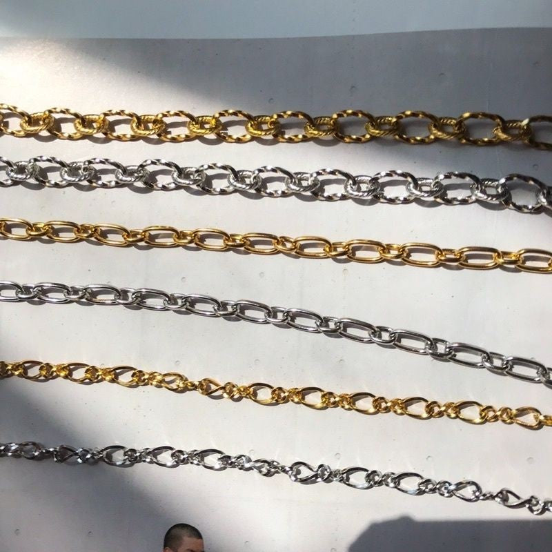 DIY Chain: Stainless steel Braided Oval/Oval link/ Twisted Figaro Chain