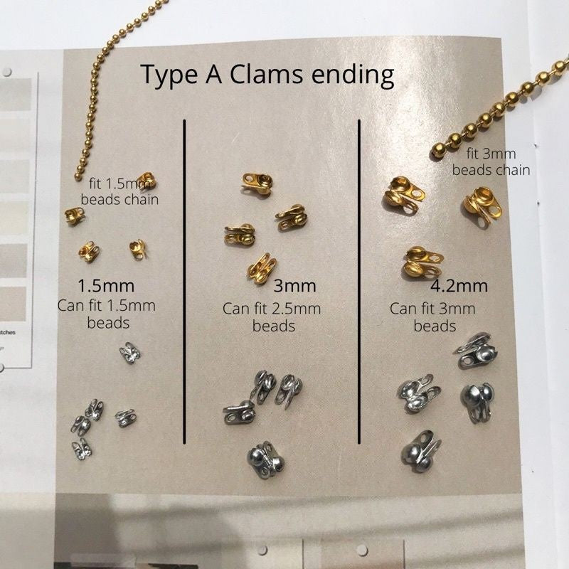 Clamp beads ending - Stainless steel (PVD coating)