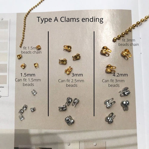 Clamp beads ending - Stainless steel (PVD coating)