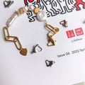 [Ending] Stainless steel heart-shaped love lobster clasp 1pc
