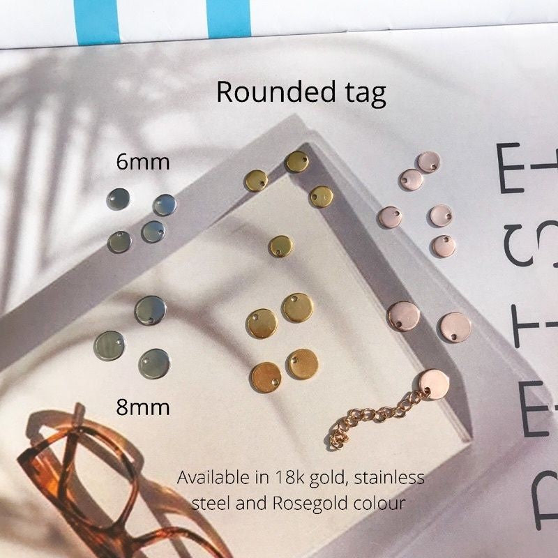 Mini tag 5 pcs - Stainless Steel