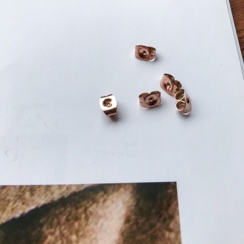 Earring Backings 1pair - Stainless Steel