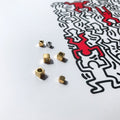 Square beads 10pcs spacer bead- Stainless steel