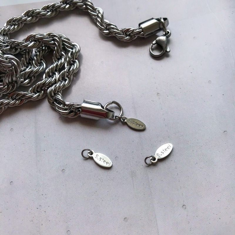 Ending tag 1pc - Stainless steel (PVD coating)