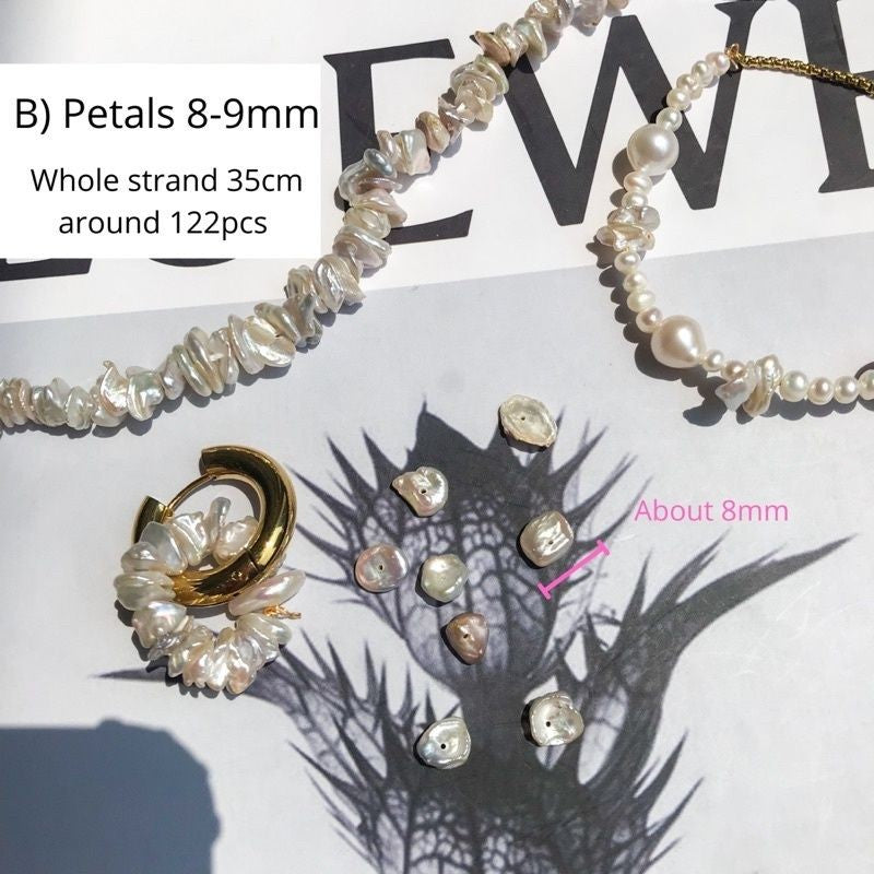 [1 strand] Pearls for diy/ Petals pearl toothpick pearls