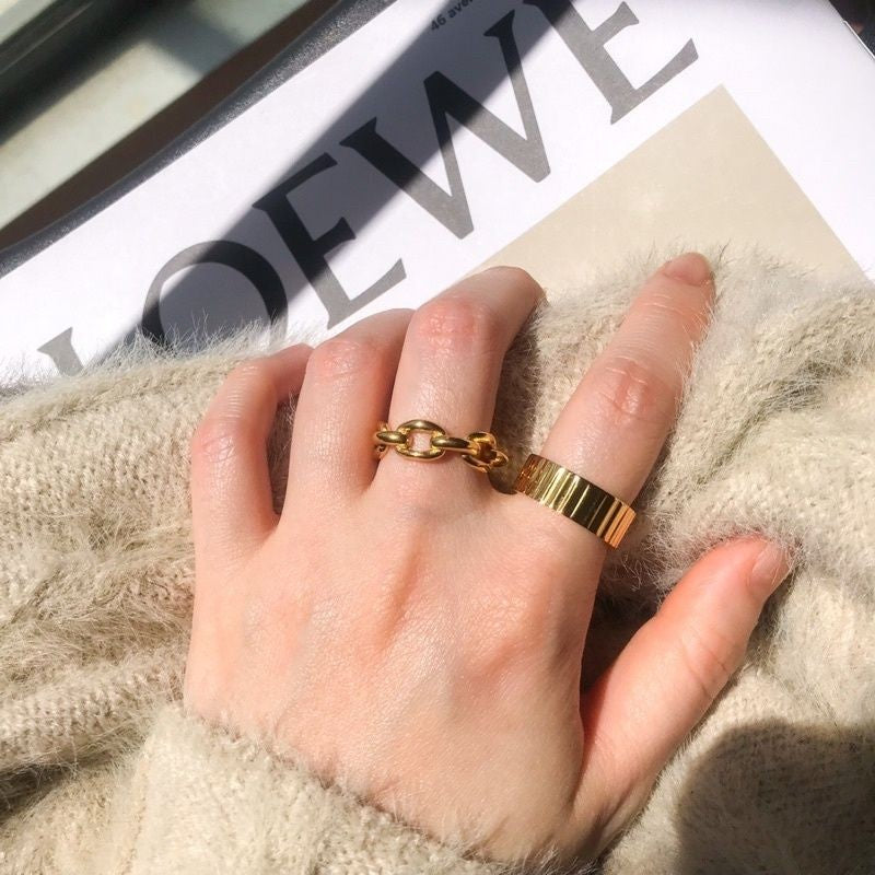 Thick Ring 1pcs - Stainless steel