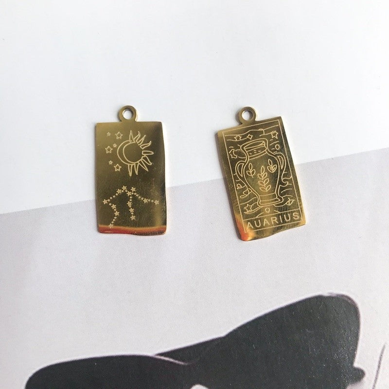 Horoscope personalised pendant 1 pc - Stainless steel